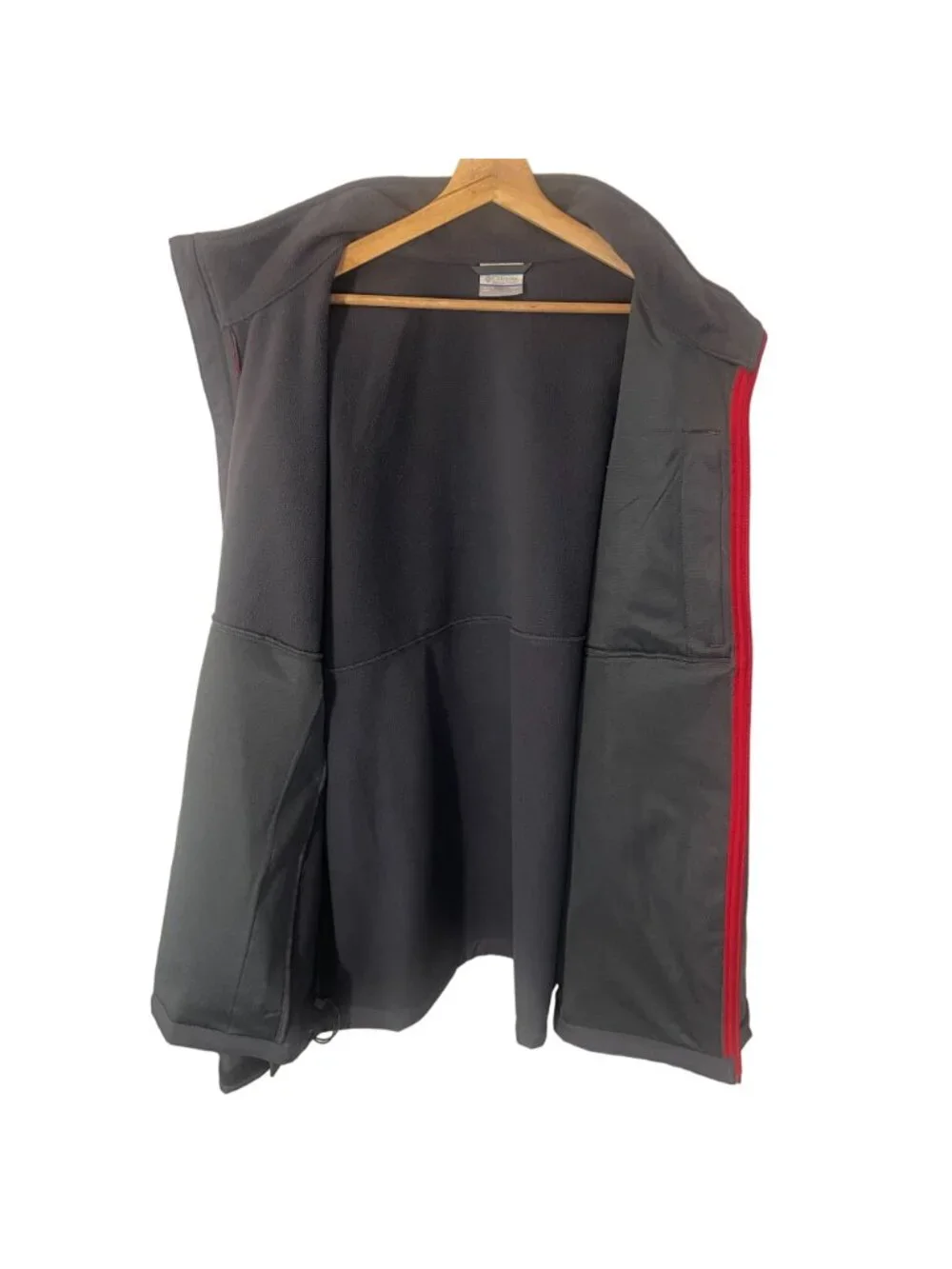 Columbia Ascender Water Resistant Softshell Fleece Jacket Men 3XLT Gray Stripe
